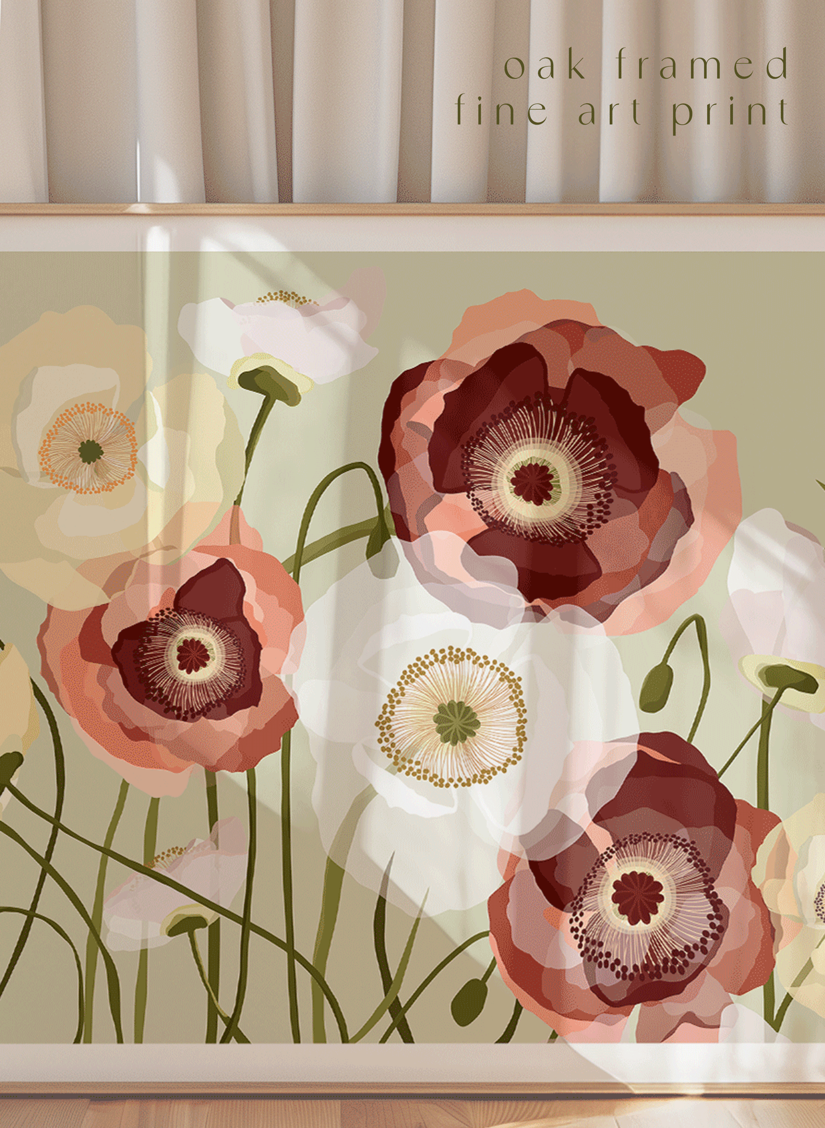 POPPY MEADOW ~ PISTACHIO