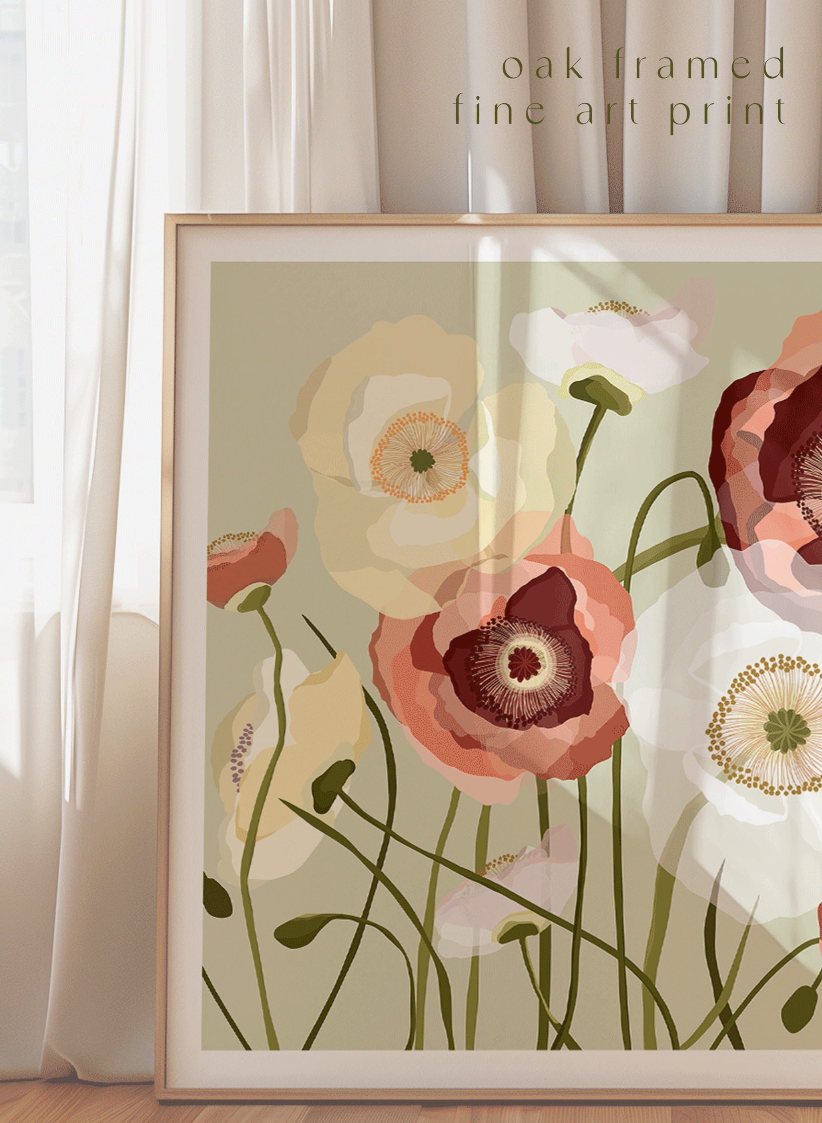 POPPY MEADOW ~ PISTACHIO