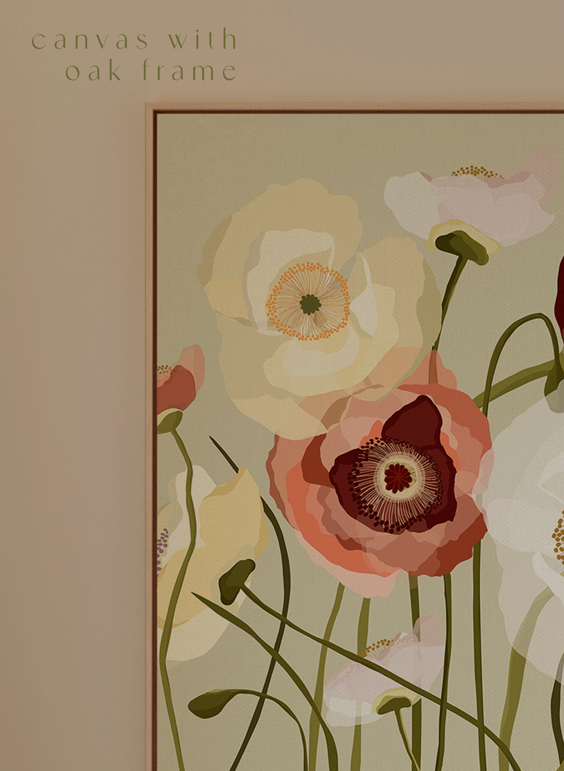 POPPY MEADOW ~ PISTACHIO