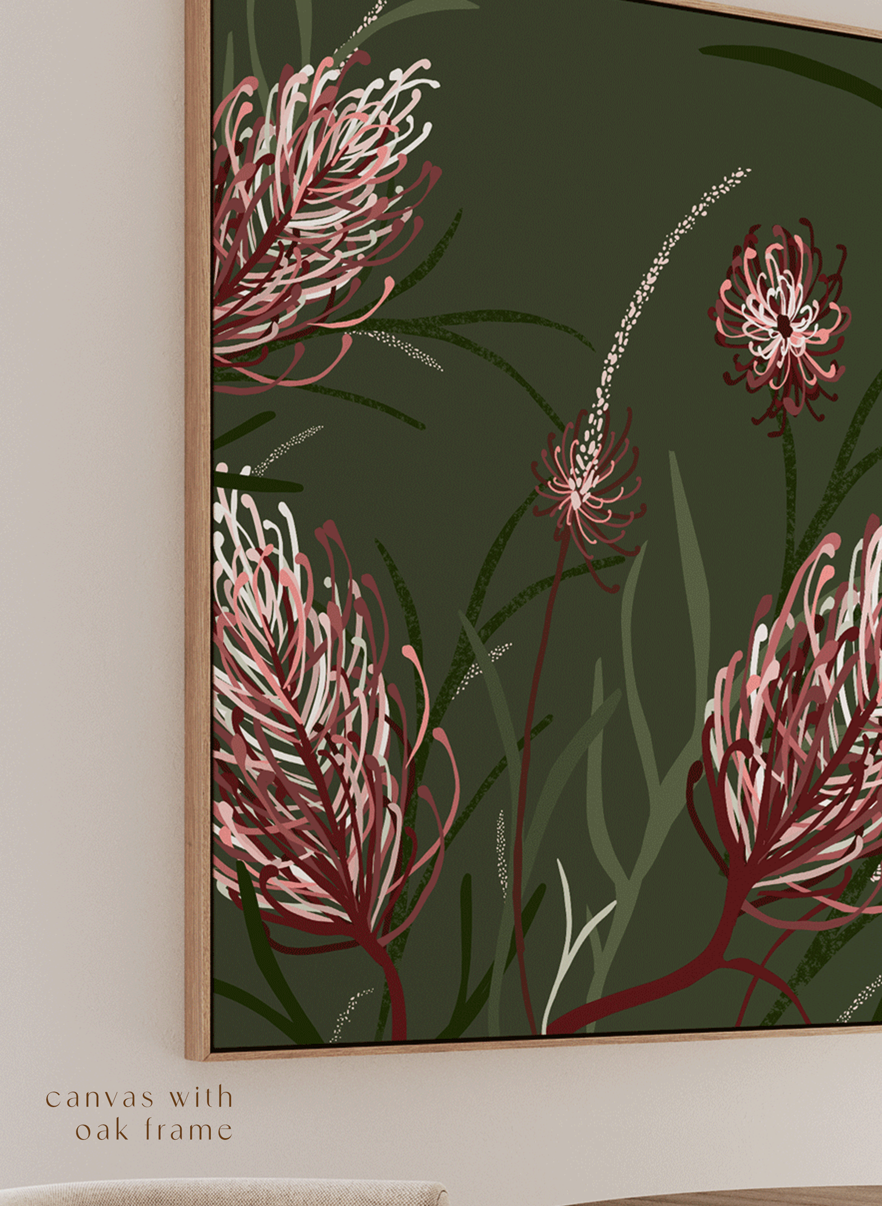 MOONLIGHT GREVILLEA ~ LONG LANDSCAPE