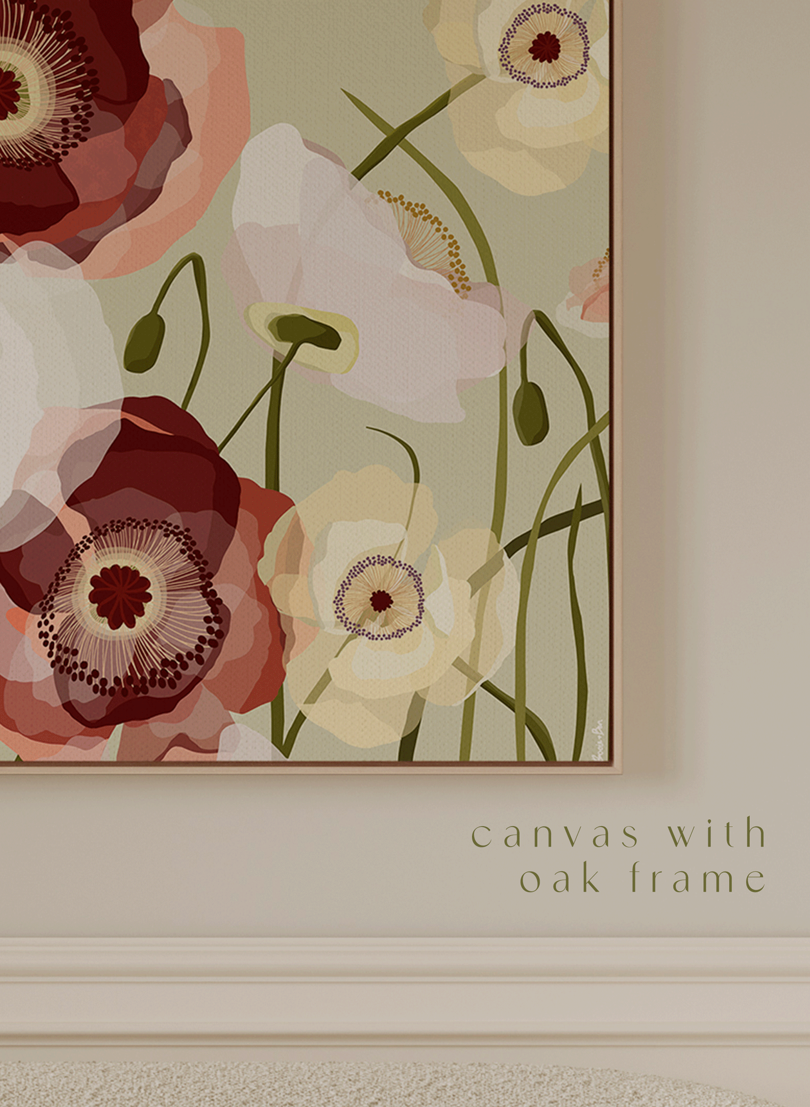 POPPY MEADOW ~ PISTACHIO